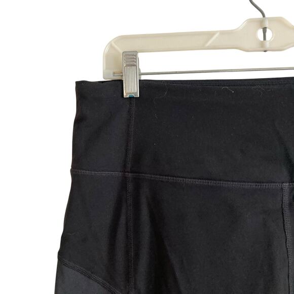 Prana Black Stretch Mid Rise Zip Pocket Athletic Workout Gym Leggings Size XL - Picture 14 of 16